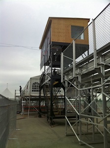 Temporary iCar control tower