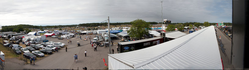 ALMS paddock at Mosport